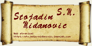 Stojadin Midanović vizit kartica